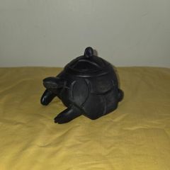 Vintage hand carved wooden Turtle trinket box