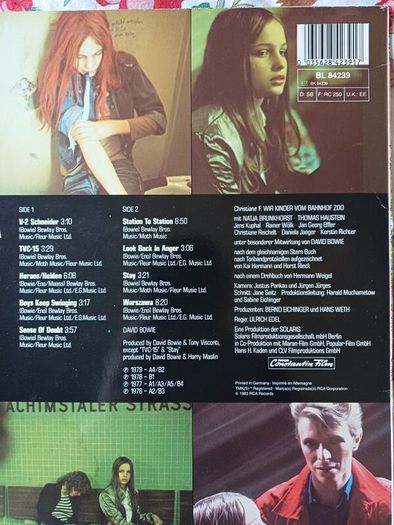 DAVID BOWIE Import: Christine F original soundtrack