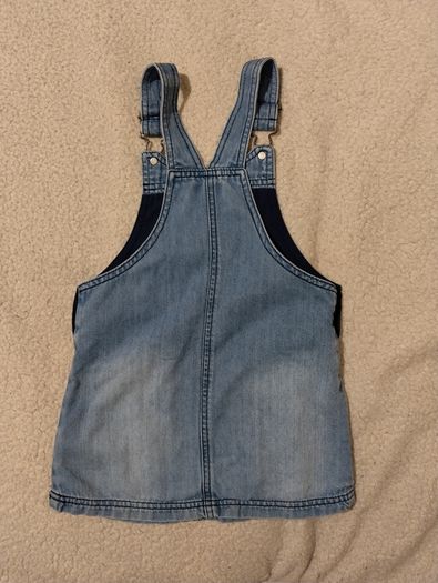 NEXT Blue Denim Dungaree Dress