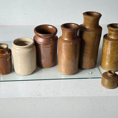 Antique bottles and ink wells