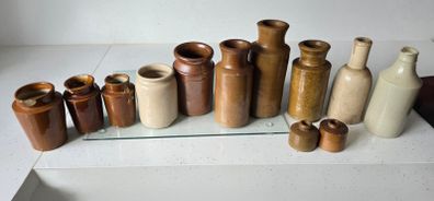 Antique bottles and ink wells