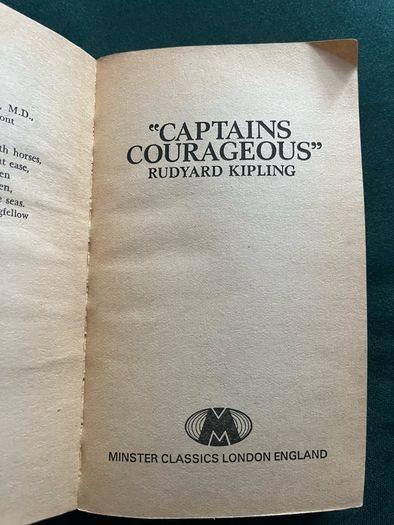 Vintage book Captains Courageous by Rudyard Kipling