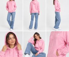 Nike Pink Hoodie Size L