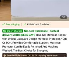 Thick mattress topper