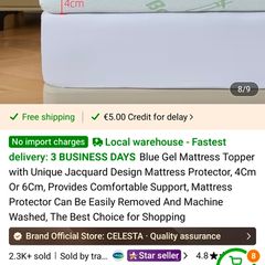 Thick mattress topper