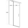BESCO Walk-In Shower Exo-C Black 120x190cm Image 2