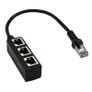 3 in 1 RJ45 Splitter LAN Ethernet Network RJ45 Connector Extender Adapter Cable for Networking Extension 1 Male to 3 Female Image 2