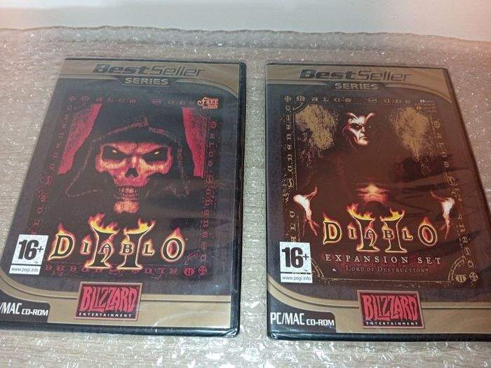 Rare Diablo II  + Lords Of Destruction Exp Pack Pc/mac Cd Rom Sealed Collectors Condition 2007
