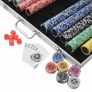 Poker Set with 1000 Laser Chips Aluminium Image 3