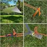 FREE EXPRESS SHIPPING Hammock Rain Fly Tent Tarp, 3m x 3m Tarpaulin Portable Sunshade Lightweight Waterproof Groundsheet Windproof Camping gazebo Picnic Mat Anti UV Sun Shelter for Camping Travel Beach Image 3