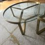 Made.com - Aula nest of two glass and brass coffee tables Image 3