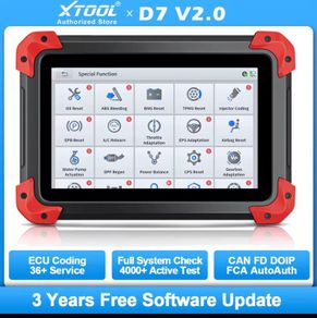 XTOOL D7 Automotive Scanner ECU Coding Bidirectional All System Car Diagnostic Tools Key Programmer DOIP CAN FD FCA 36+ Services