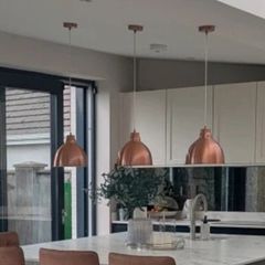 3 x Copper Pendant lights