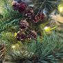 New bespoke XL 80cm wild berry, dense foliage and acorn pre lit wreath Image 4
