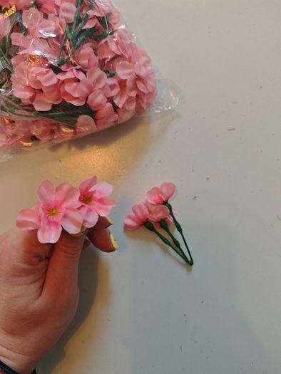 small filler fake flowers bundle wholesale