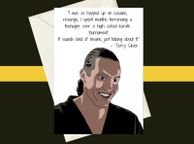 main image for ad Cobra Kai Self Aware Terry Silver Cocaine Karate Kid Birthday A5 Card