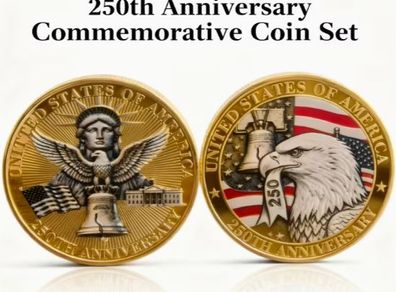 USA 250th Anniversary Commemorative Challenge Coin, new.