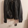 Brand New. Black Ladies Leather Jacket with zip & stud detail Image 3