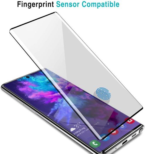 Samsung Galaxy Note 10+ Plus Tempered Glass 9D Curved Screen Full Coverage - FHT12SMTGF