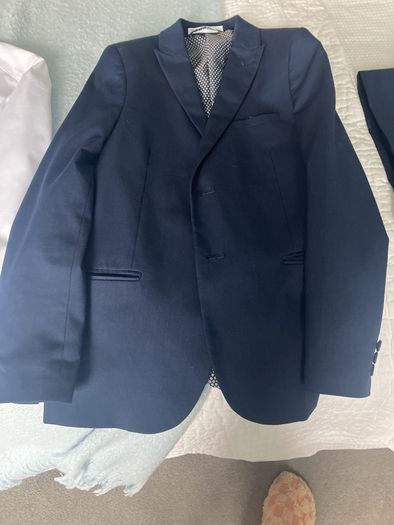 boys navy communion suit