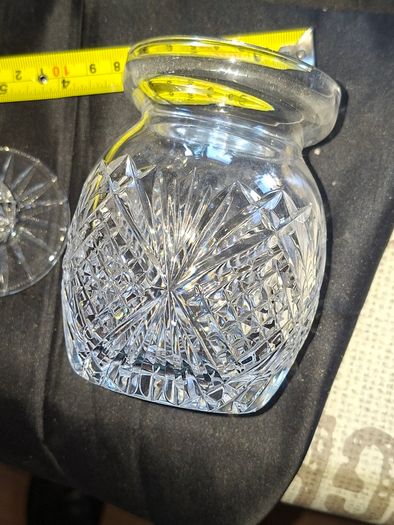 Beautiful Crystal Preserve Jam or Honey Jar with Lid, Postage Available