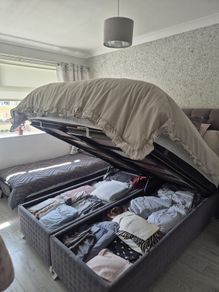 double bed with mattress