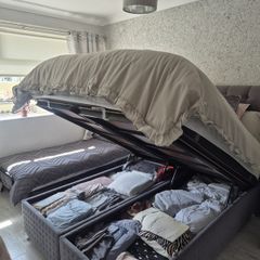 double bed with mattress