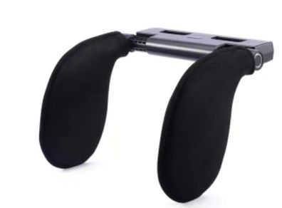 Car Headrest Pillow support(Cloth Black)