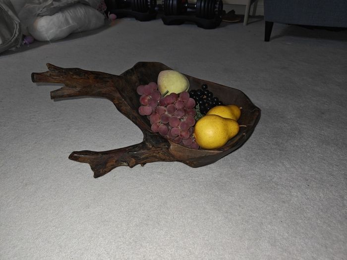 Hand carved Fruit Bowl