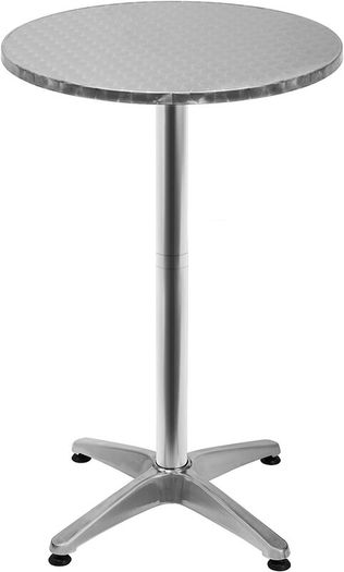 Round Bistro Table with Folding Tray, Adjustable Height Bar Table for Indoor, Outdoor AVAILABLE FOR COLLECTION