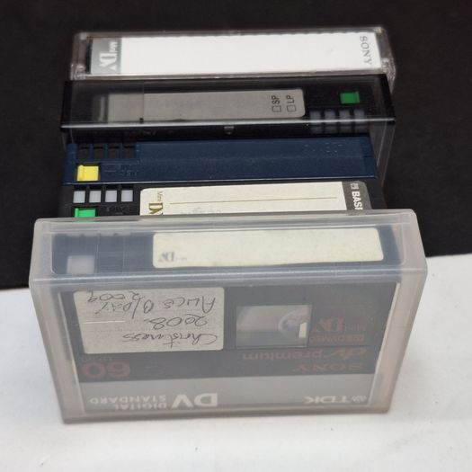 Mixed Lot of 5 Vintage MiniDV Camcorder Video Tapes - Sony, TDK, Maxell, BASF