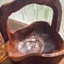 Vintage Teak Carved Fruit Basket , 5kg , Perfect Condition Image 2