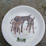 Vintage Porcelain Donkey Small Plate Image 3