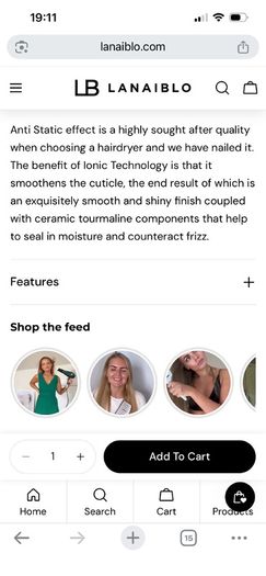 Lanai Blo Rose Gold Hair dryer