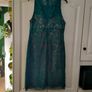 Green lace Occasion Pencil dress size 14 Postage included Image 2
