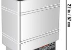 9 KW Electric Sauna Heater Stove Internal Controller Overheating Protection Spa Sauna Room Steam Generator
