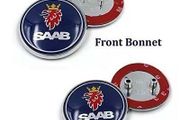 Saab Front Grill &amp; Boot Trunk Badge 68mm Fits Saab 93 9-3 2003-2010 Emblem