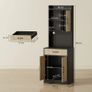 Kitchen cabinet with worktop and cable hole, modern kitchen chest with drawer Image 2