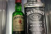Jameson whiskey  jack daniels empty Bottles