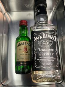 Jameson whiskey  jack daniels empty Bottles