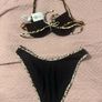 BNWT River Island Black leopard print bikini high leg Resort 2 set size UK12 EU40 Postage included Image 4