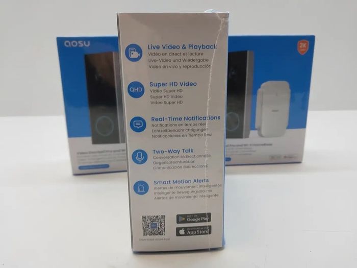 ZERO FEE - Brand New/SEALED aosu Video Doorbell Pro and Wi-Fi HomeBase