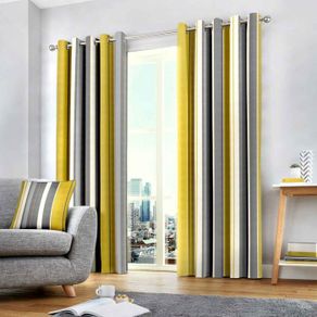 Striped Eylet Curtains