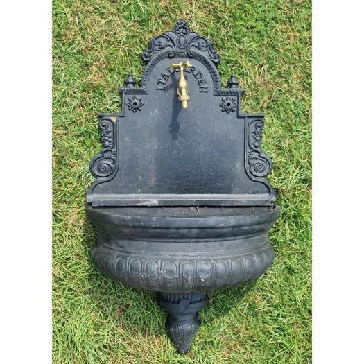 Wall Mounted Tap Cast Iron Black CH-R-020