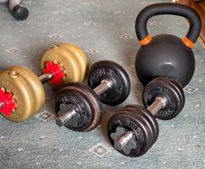 Home Gym Weights Bundle  28KG Kettlebell, Dumbbells & Plates