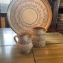 Nicholas Mosse Lavender  FURTHER REDUCED.  Washington Creek USA , a set if two jugs , a 4 inch creamer and a four and a  half inch cylinder jug Image 2