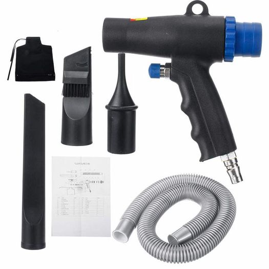 2 In 1 Air Duster Compressor Dual Function Air Vacuum Blow Suction Guns Kit Pneumatic Vacuum Cleaner Tool