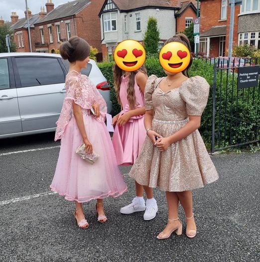 Girls Confirmation dress pink