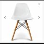 2 replica Eames Dining chairs in white Image 2