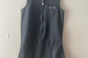M&amp;S grey pinafore (as new) age 7-8